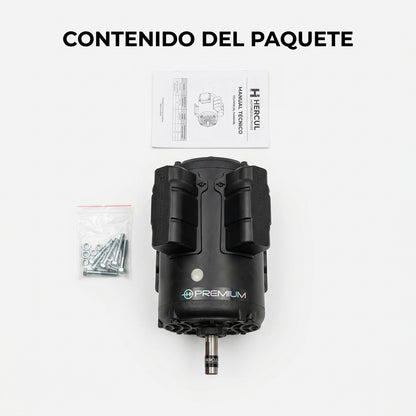 Electric industrial motor — Contenido del Paquete - Vista Aerea | Generated by Modelize