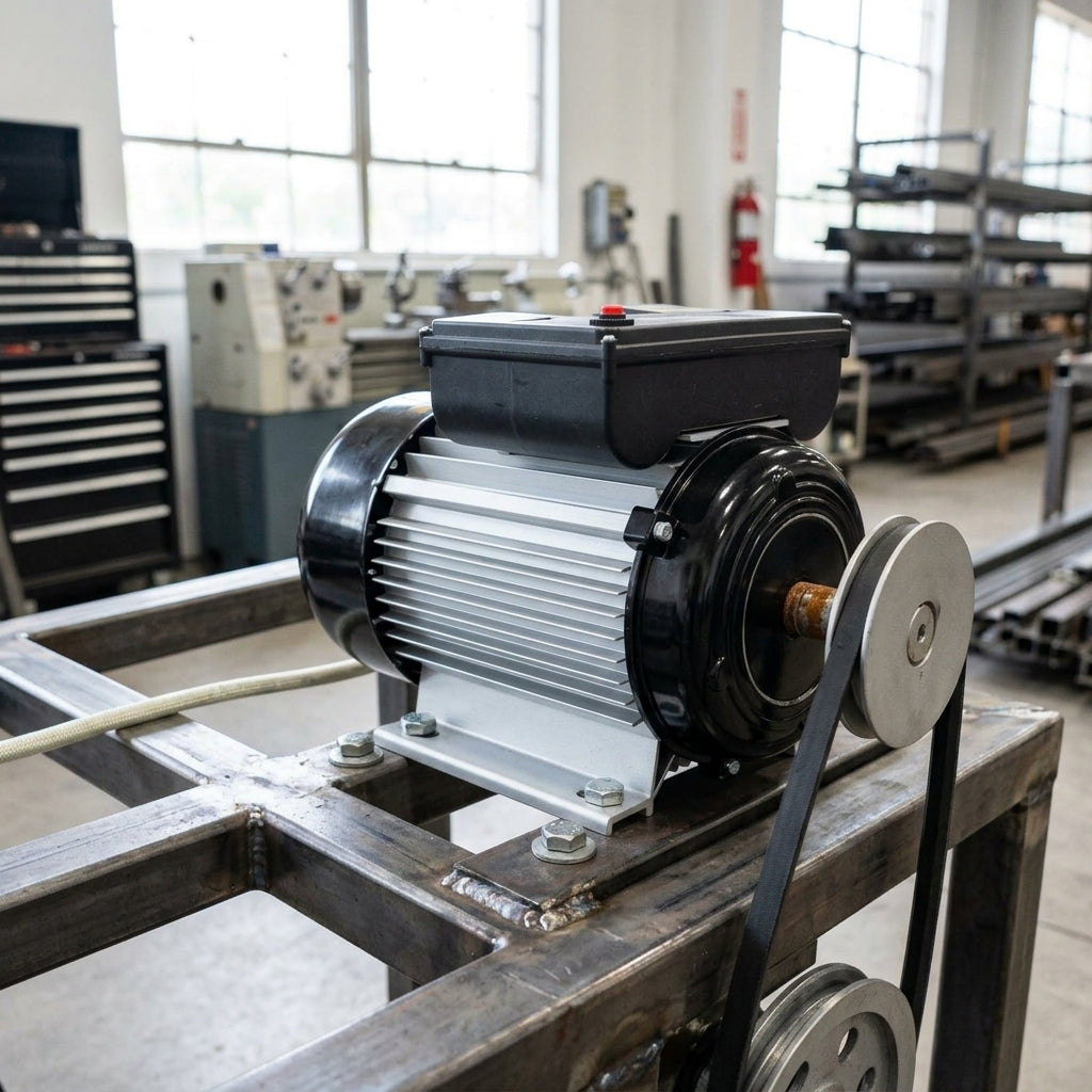 Electric motor with pulley — Estilo de Vida - Producto en Uso | Generated by Modelize