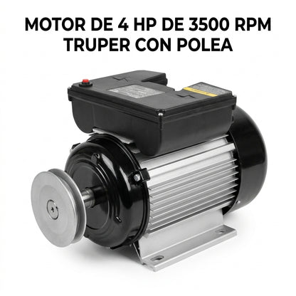 Electric motor with pulley — Portada Principal - Estudio Blanco | Generated by Modelize
