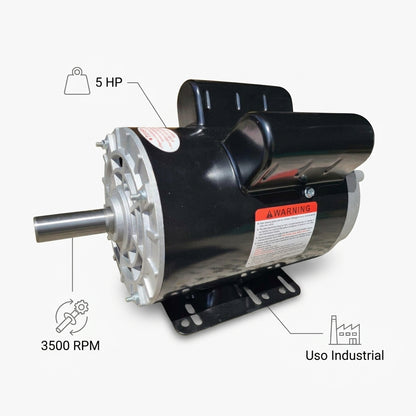 Industrial electric motor — Infografia de Caracteristicas | Generated by Modelize