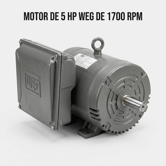 Electric industrial motor — Portada Principal - Estudio Blanco | Generated by Modelize