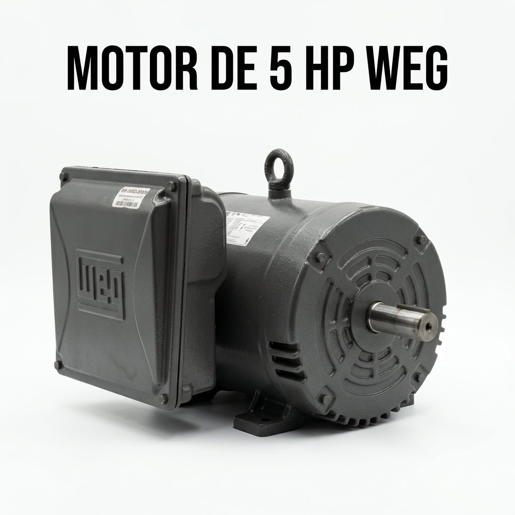 Industrial electric motor — Portada Principal - Estudio Blanco | Generated by Modelize