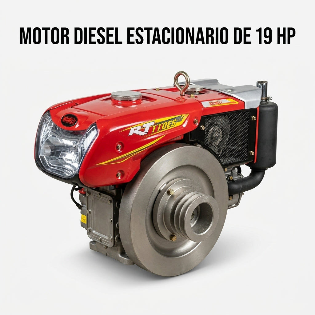 Stationary diesel engine — Portada Principal - Estudio Blanco | Generated by Modelize