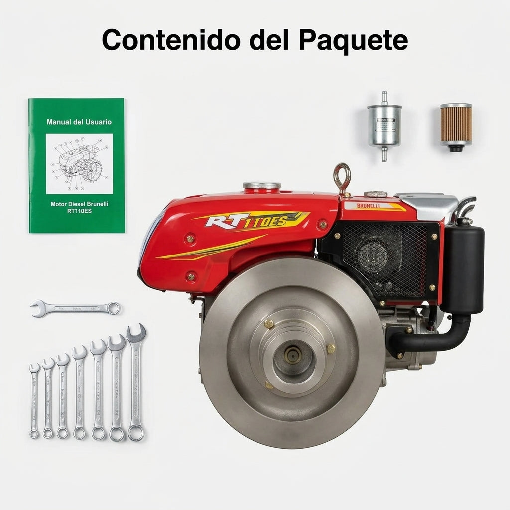 Stationary Diesel Engine — Contenido del Paquete - Vista Aerea | Generated by Modelize