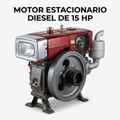 Stationary diesel engine — Portada Principal - Estudio Blanco | Generated by Modelize