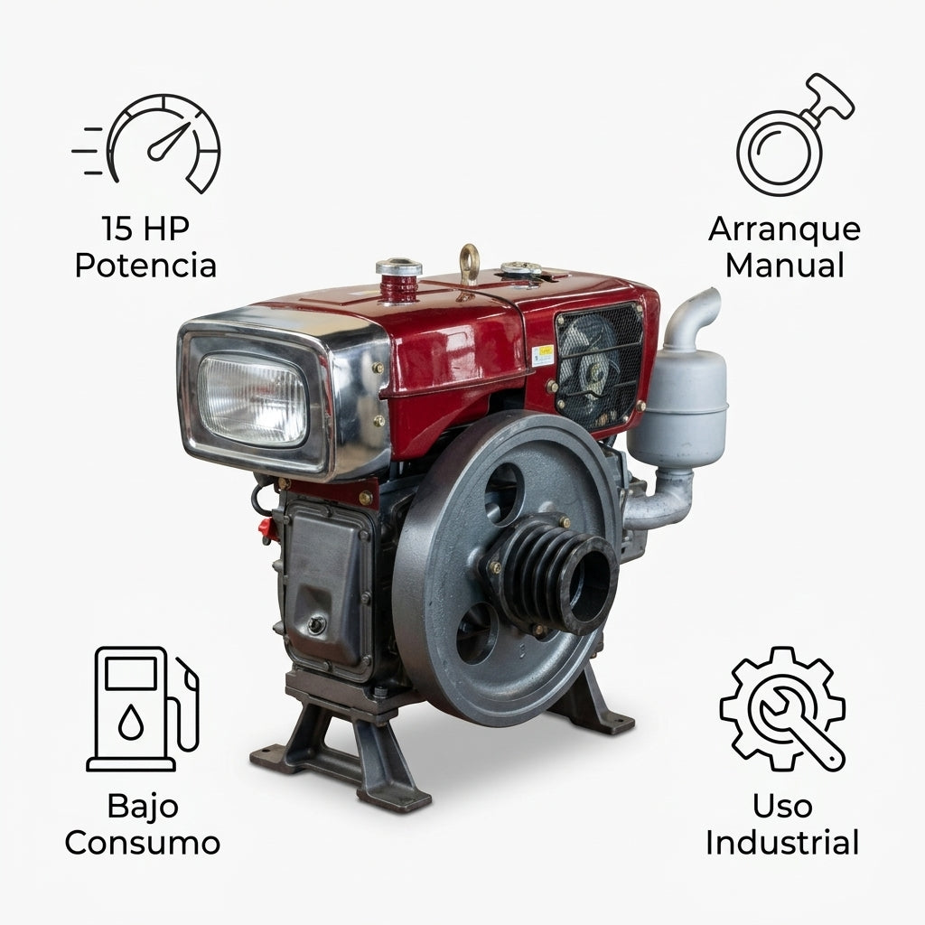 Stationary Diesel Engine — Infografia de Caracteristicas | Generated by Modelize