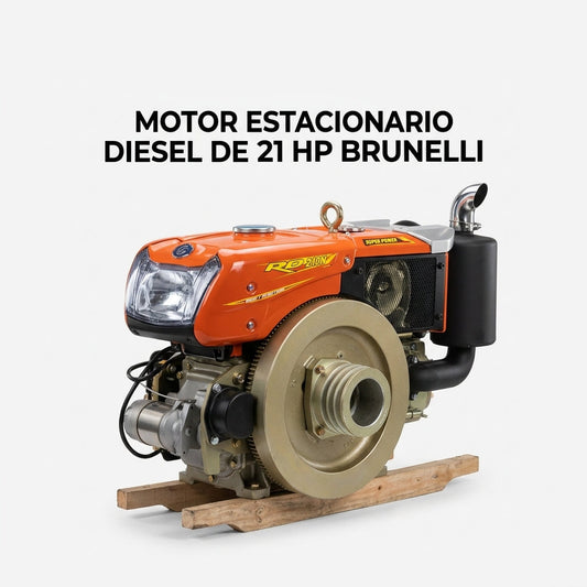 Stationary diesel engine — Portada Principal - Estudio Blanco | Generated by Modelize