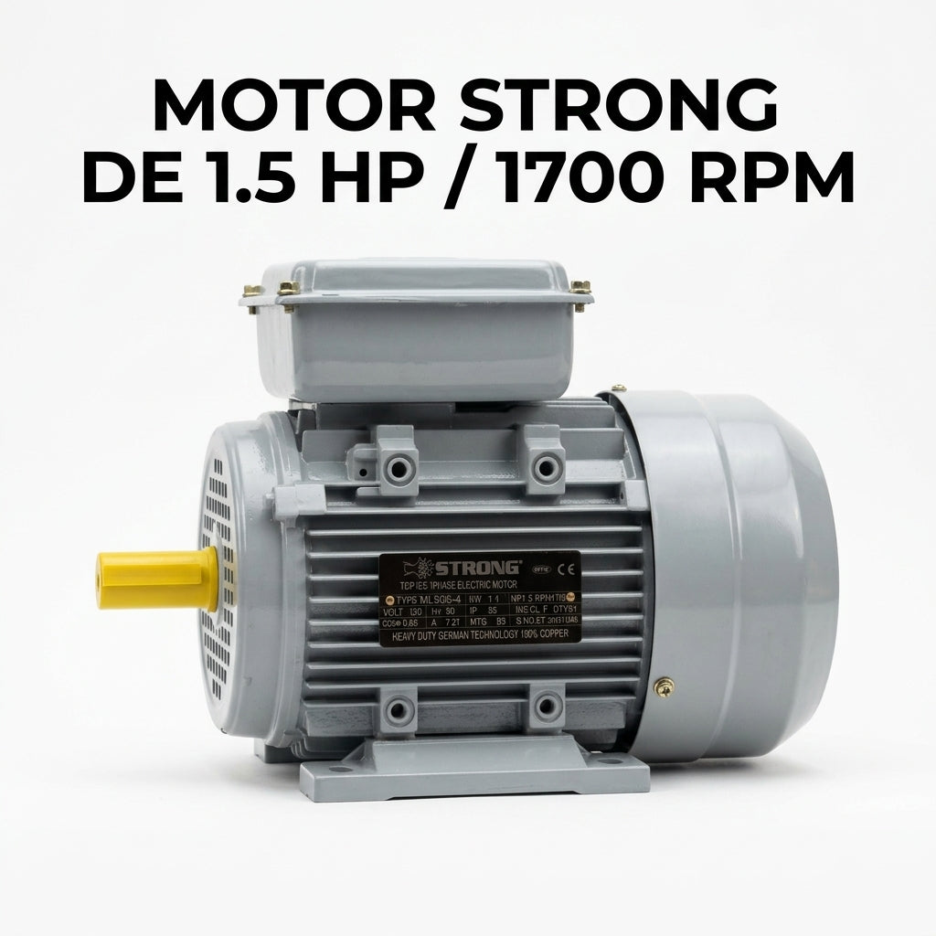 Industrial Electric Motor — Portada Principal - Estudio Blanco | Generated by Modelize