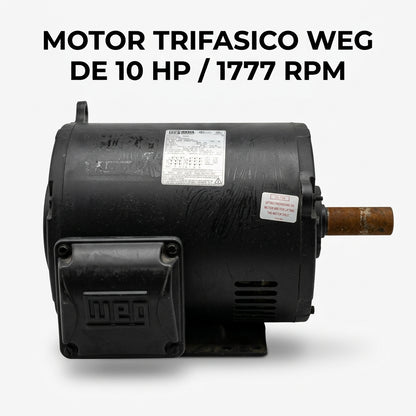 Industrial Three-Phase Electric Motor — Portada Principal - Estudio Blanco | Generated by Modelize