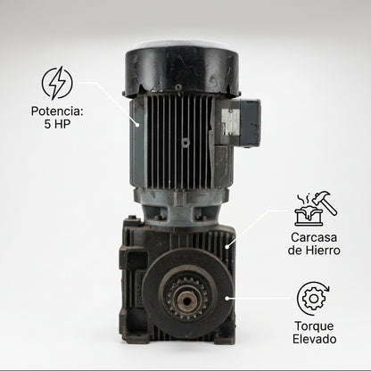 Industrial Gearmotor — Infografia de Caracteristicas | Generated by Modelize