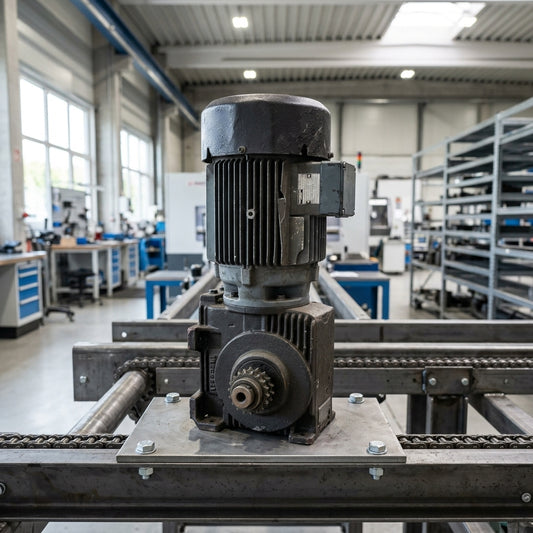 Industrial Geared Motor — Estilo de Vida - Producto en Uso | Generated by Modelize