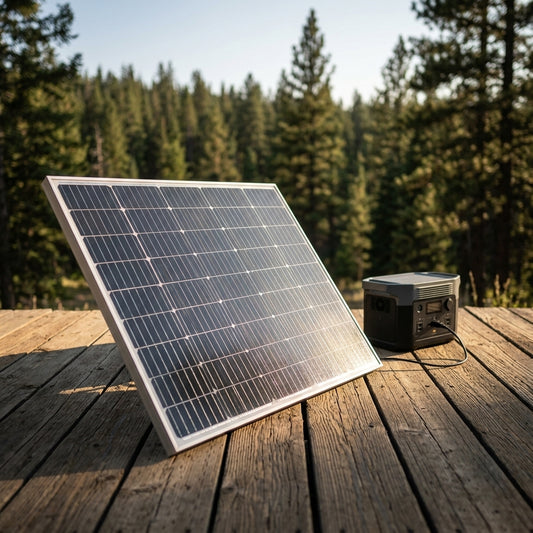 Monocrystalline Solar Panel — Estilo de Vida - Producto en Uso | Generated by Modelize