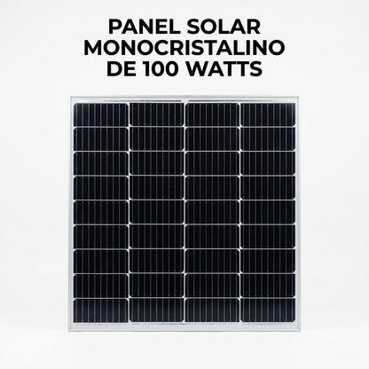 Monocrystalline Solar Panel — Portada Principal - Estudio Blanco | Generated by Modelize