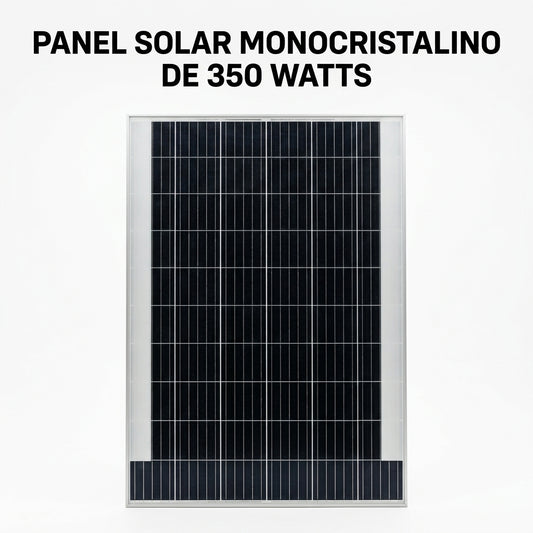 Monocrystalline Solar Panel — Portada Principal - Estudio Blanco | Generated by Modelize