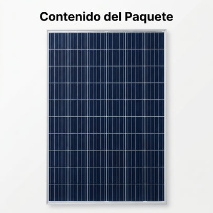 Monocrystalline Solar Panel — Contenido del Paquete - Vista Aerea | Generated by Modelize