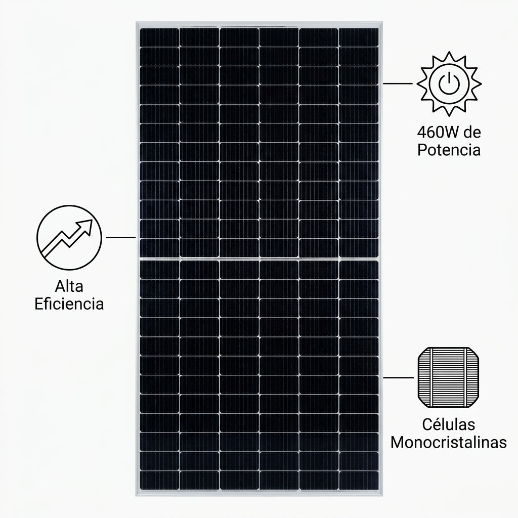 Solar Panel — Infografia de Caracteristicas | Generated by Modelize