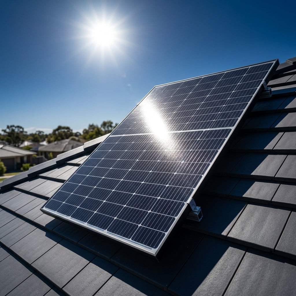 Monocrystalline Solar Panel — Estilo de Vida - Producto en Uso | Generated by Modelize