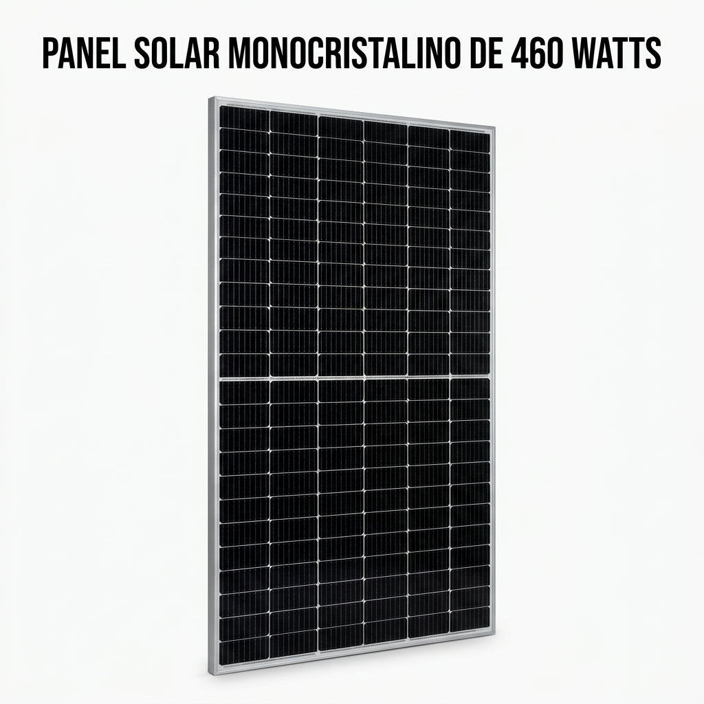Monocrystalline Solar Panel — Portada Principal - Estudio Blanco | Generated by Modelize