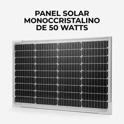 Monocrystalline solar panel — Portada Principal - Estudio Blanco | Generated by Modelize