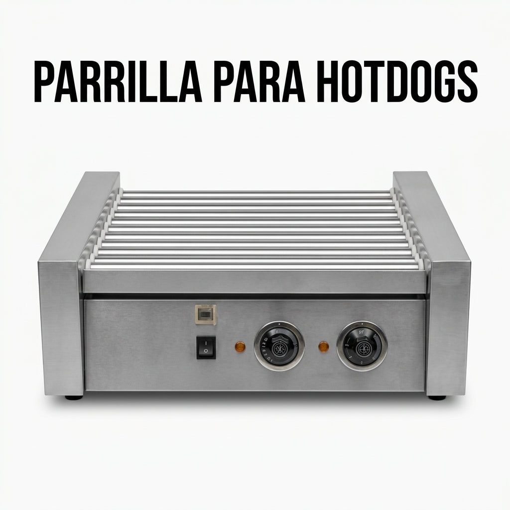 Hot dog roller grill — Portada Principal - Estudio Blanco | Generated by Modelize