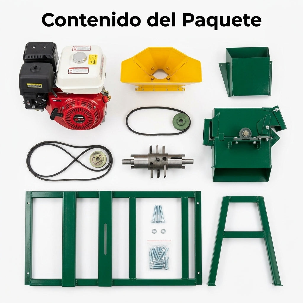 Industrial grass chopper — Contenido del Paquete - Vista Aerea | Generated by Modelize