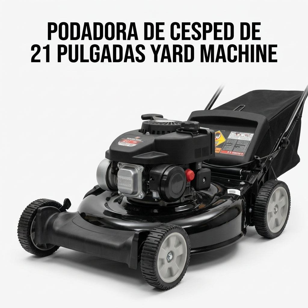 Gas-powered walk-behind lawnmower — Portada Principal - Estudio Blanco | Generated by Modelize