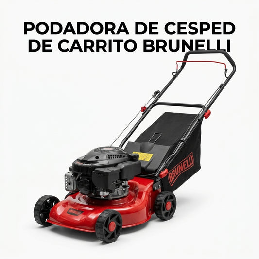 Gasoline walk-behind lawnmower — Portada Principal - Estudio Blanco | Generated by Modelize