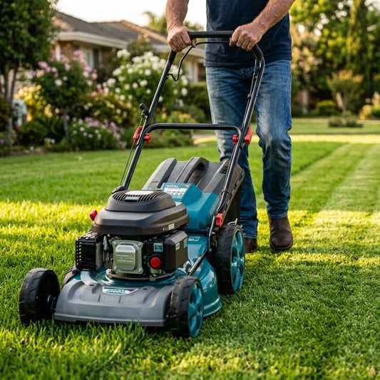 Gasoline lawnmower — Estilo de Vida - Producto en Uso | Generated by Modelize