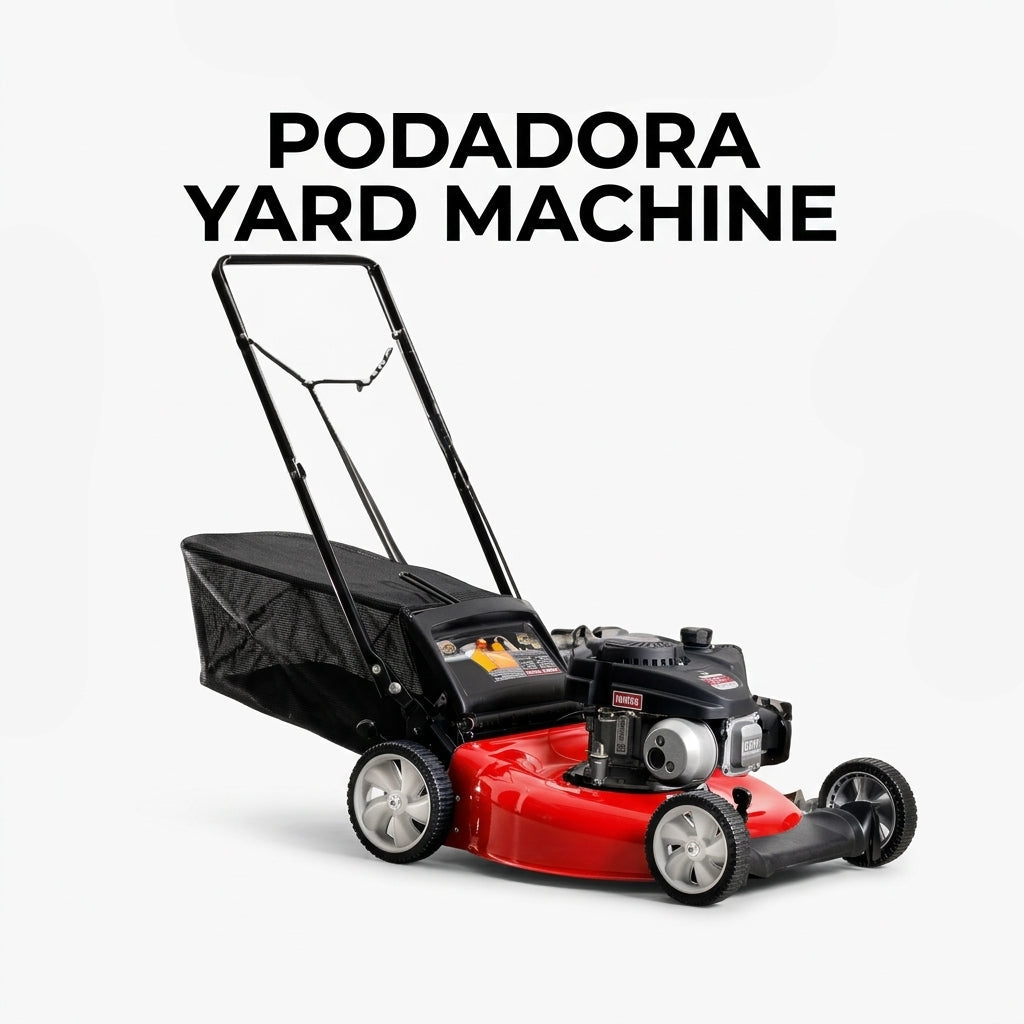Gas-powered walk-behind lawn mower — Portada Principal - Estudio Blanco | Generated by Modelize