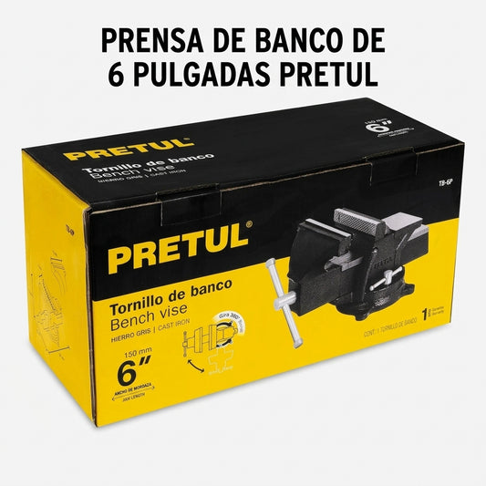 6-inch Bench Vise — Portada Principal - Estudio Blanco | Generated by Modelize