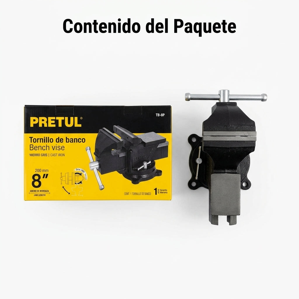 Bench Vise — Contenido del Paquete - Vista Aerea | Generated by Modelize