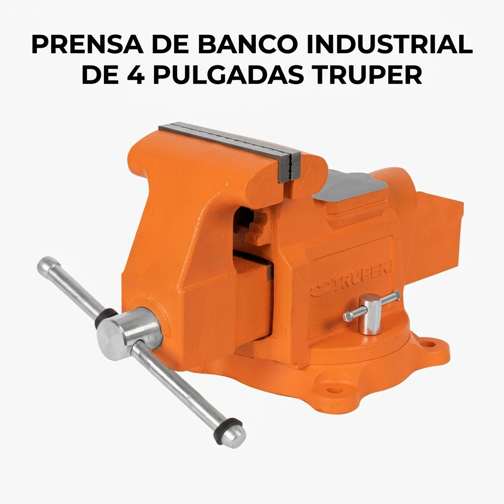 Industrial bench vise — Portada Principal - Estudio Blanco | Generated by Modelize