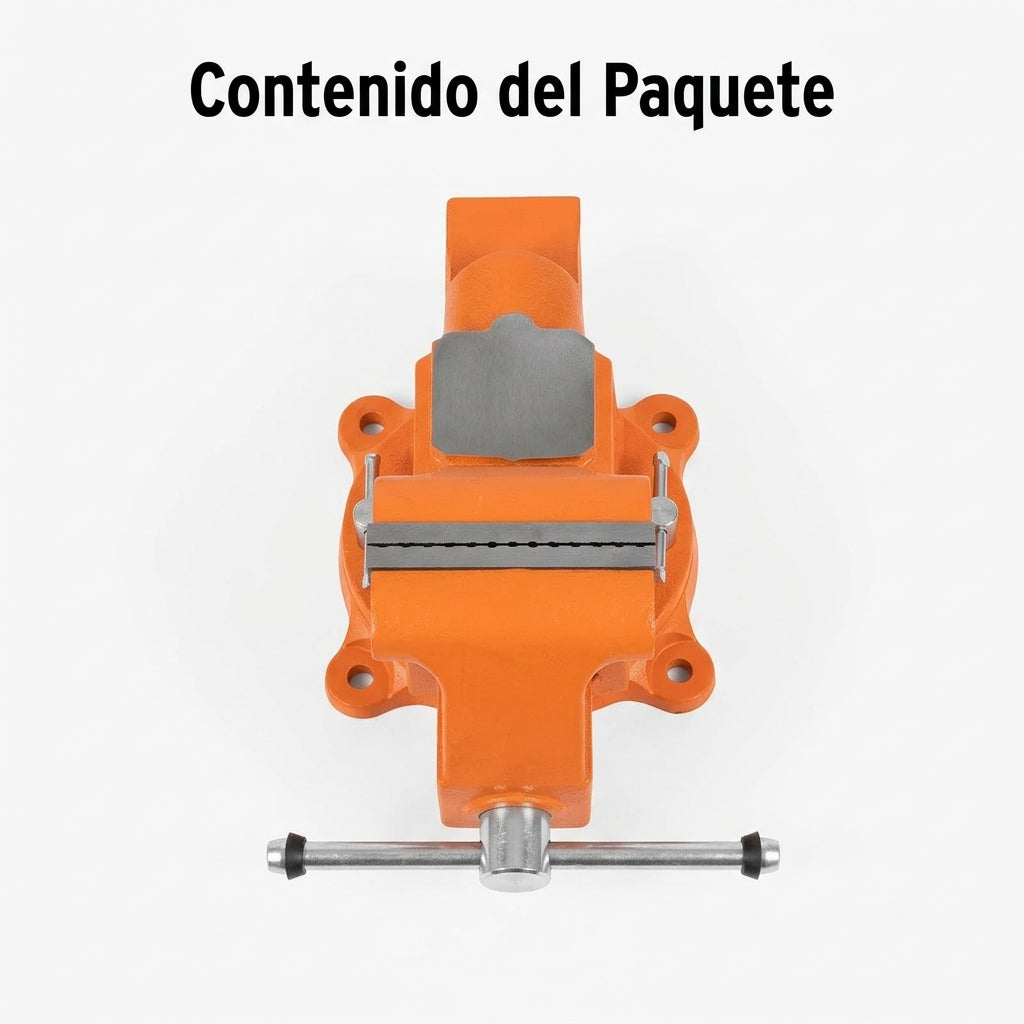 Industrial Bench Vise — Contenido del Paquete - Vista Aerea | Generated by Modelize