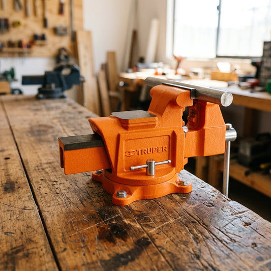 Industrial bench vise — Estilo de Vida - Producto en Uso | Generated by Modelize