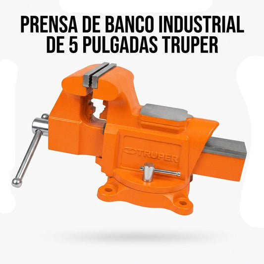 Industrial Bench Vise — Portada Principal - Estudio Blanco | Generated by Modelize