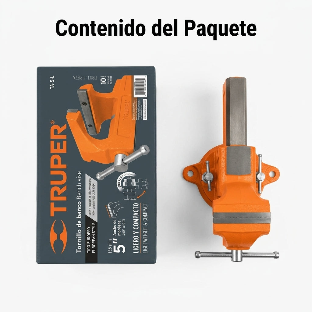 Bench vise — Contenido del Paquete - Vista Aerea | Generated by Modelize
