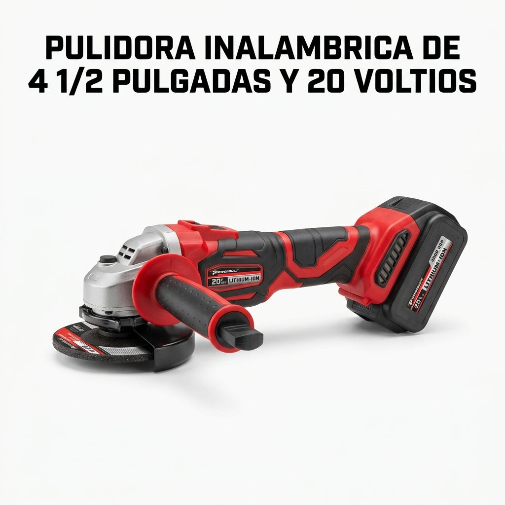 Cordless Angle Grinder — Portada Principal - Estudio Blanco | Generated by Modelize