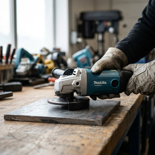 7-inch Angle Grinder — Estilo de Vida - Producto en Uso | Generated by Modelize