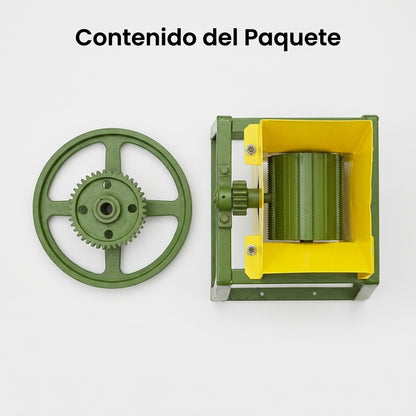 Manual coconut grater — Contenido del Paquete - Vista Aerea | Generated by Modelize