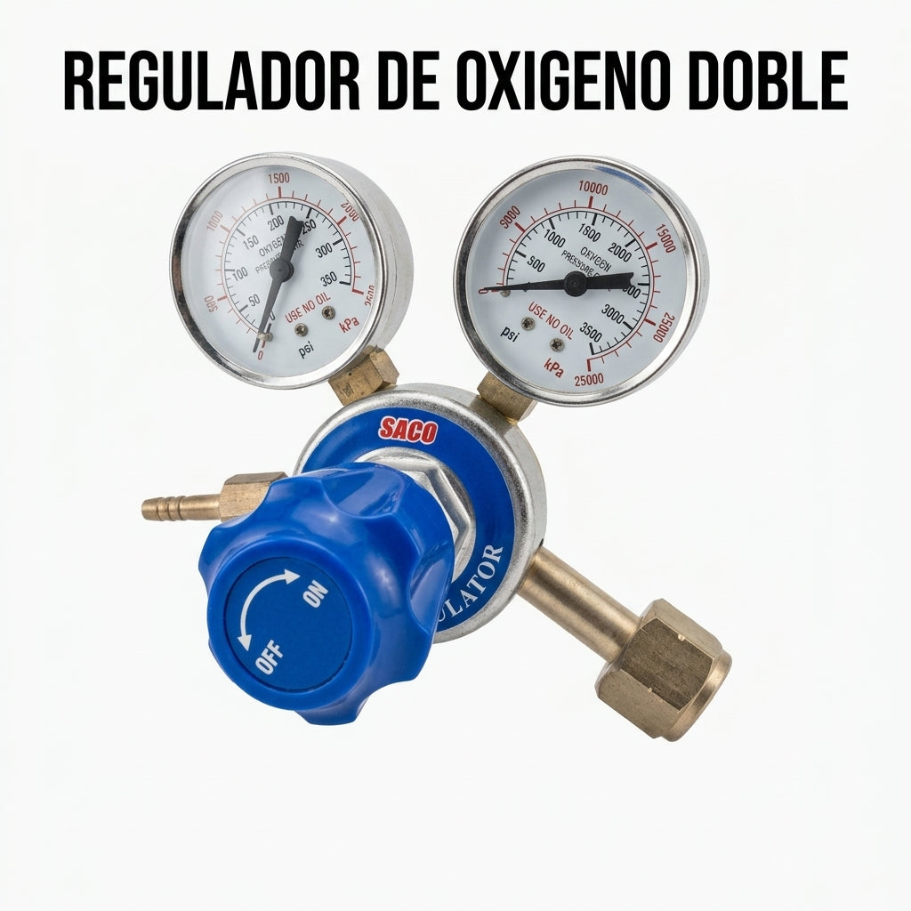 Double oxygen regulator — Portada Principal - Estudio Blanco | Generated by Modelize