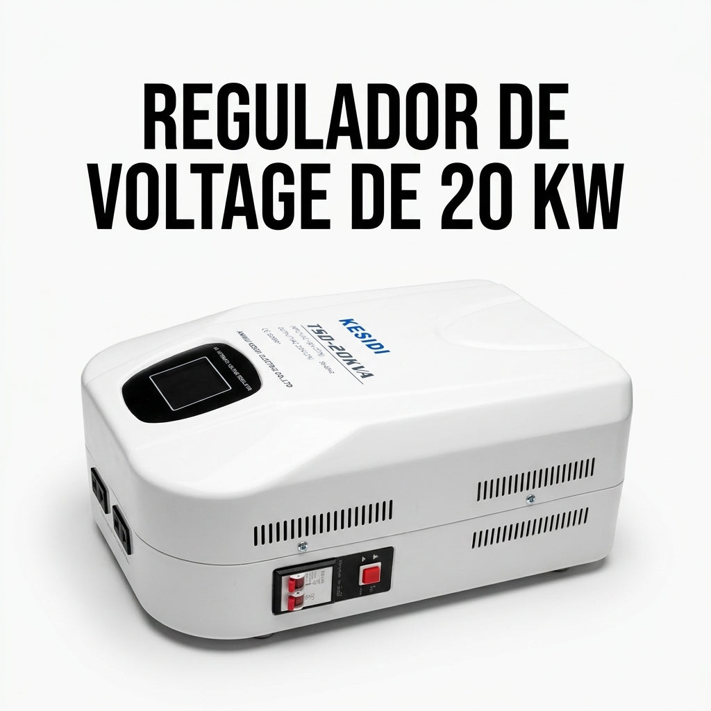 Industrial AC Automatic Voltage Regulator — Portada Principal - Estudio Blanco | Generated by Modelize