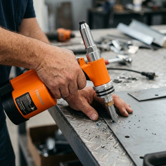 Pneumatic Riveter — Estilo de Vida - Producto en Uso | Generated by Modelize