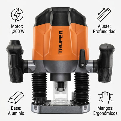 Plunge Router — Infografia de Caracteristicas | Generated by Modelize