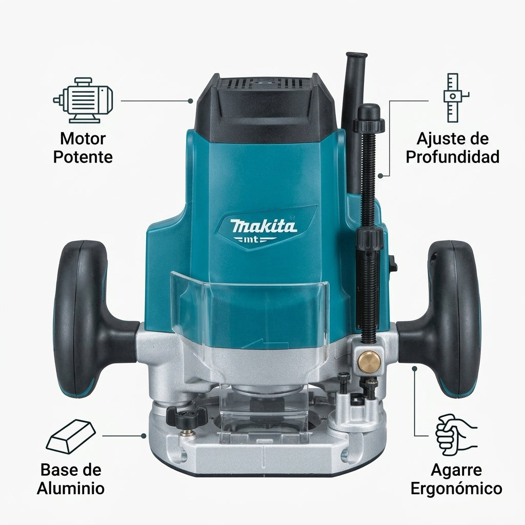 Plunge Router — Infografia de Caracteristicas | Generated by Modelize