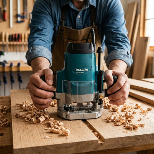 Plunge Router — Estilo de Vida - Producto en Uso | Generated by Modelize