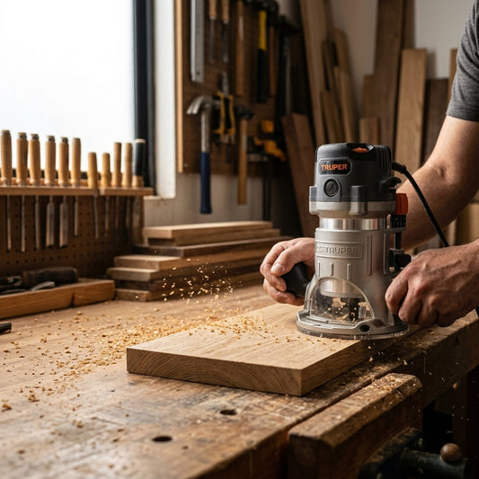 Industrial Wood Router — Estilo de Vida - Producto en Uso | Generated by Modelize