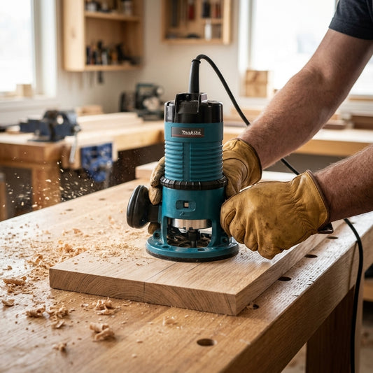 Industrial wood router — Estilo de Vida - Producto en Uso | Generated by Modelize