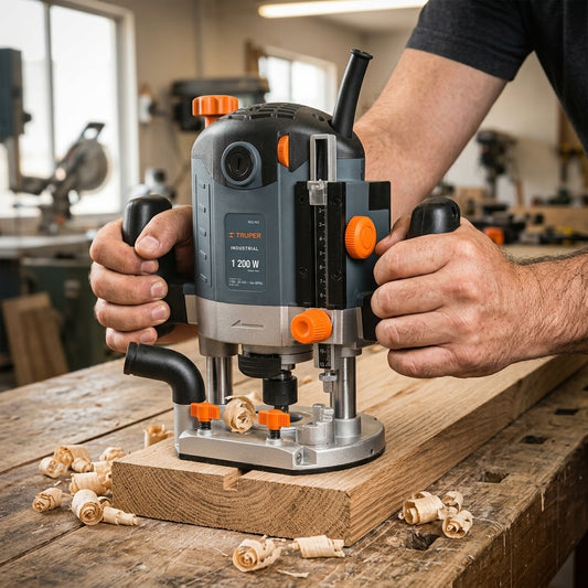 Industrial Plunge Router — Estilo de Vida - Producto en Uso | Generated by Modelize