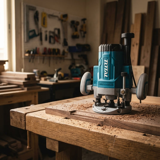 Industrial Plunge Router — Estilo de Vida - Producto en Uso | Generated by Modelize