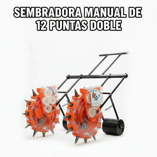 Manual double-row seeder — Portada Principal - Estudio Blanco | Generated by Modelize